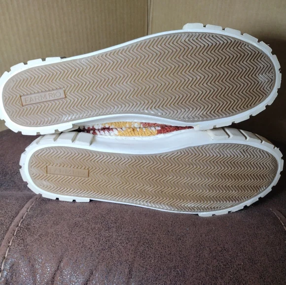 FARM RIO Sunset Crochet Flatform Sneaker 11 Multicolor 43 - Picture 8 of 9
